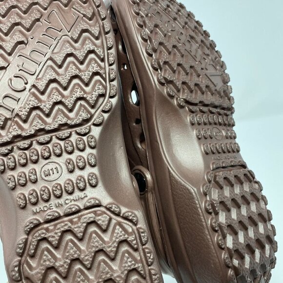 Nothinz Men's Vented Eva Clogs With Swivel Strap. Brown. Size 13 - Picture 3 of 8